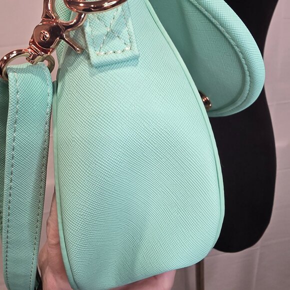 DISNEY  MULAN  Loungefly Crikee Lotus Mint Green Crossbody Bag Purse - Picture 7 of 10